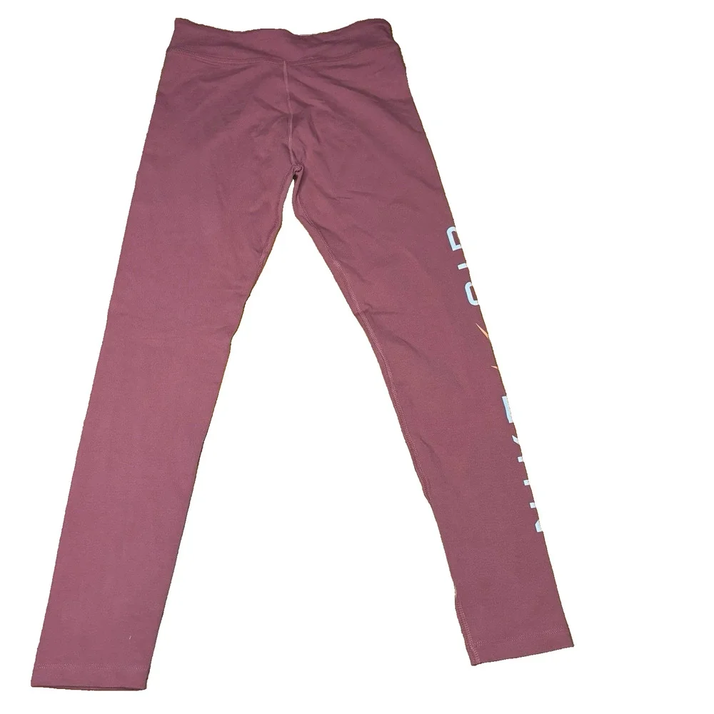 Nike Air Essential Girls' Mid-Rise Leggings Pink Size Large NWT Stretchy Knit